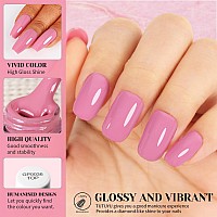 Tutuyu Rose Purple Gel Nail Polish 051 Fl Oz Soak Off Uv Light Purple Gel Polish For Manicure Plum Purple Summer Fall Mauve Co