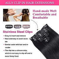 Ally Straight Clip In Hair Extensions Real Human Hair 100 Remy Virgin Human Hair Clip Ins Extensions Clipin Hair Extensions Fo