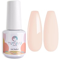 Tutuyu Nude Beige Gel Nail Polish 051 Fl Oz Soak Off Uv Gel Polish For Manicure Salon Or Nail Art Starter Gift For Girls Women