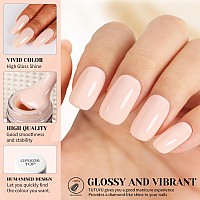 Tutuyu Nude Beige Gel Nail Polish 051 Fl Oz Soak Off Uv Gel Polish For Manicure Salon Or Nail Art Starter Gift For Girls Women