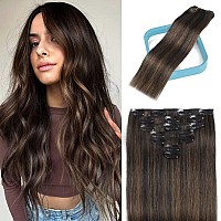 Ally Clip In Hair Extensions Real Human Hair Clip In Hair Extensions For Women Clip Ins Double Weft Brazilian Remy 100 Human Ha