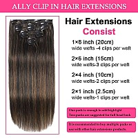 Ally Clip In Hair Extensions Real Human Hair Clip In Hair Extensions For Women Clip Ins Double Weft Brazilian Remy 100 Human Ha