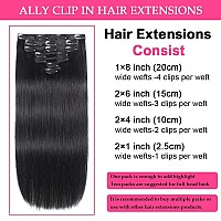 Ally Straight Clip In Hair Extensions Real Human Hair 100 Remy Virgin Human Hair Clip Ins Extensions Clipin Hair Extensions Fo