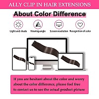 Straight Clip In Hair Extensions Real Human Hair Clip Ins Hair Extensions For Women 7Pcs Clip On Hair Extensions Double Weft 100