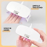 Gaoy Uv Light For Gel Nails Small Nail Cure Light Led Nail Lamp Usb Nail Dryer For Fast Curing White