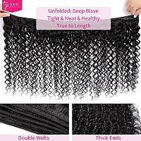 Deep Wave Bundles Human Hair 26 28 30 Inch 12A Brazilian Deep Wave Human Hair Bundles 100 Unprocessed Virgin Deep Curly Human H