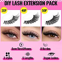 Lash Clusters Diy Lash Extension 30D40D50D Individual Lashes Cluster Eyelash Extensions 560Pcs Wispy Eyelashes Clusters D Curl