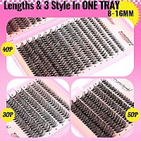 Lash Clusters Diy Lash Extension 30D40D50D Individual Lashes Cluster Eyelash Extensions 560Pcs Wispy Eyelashes Clusters D Curl