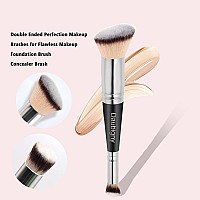 Makeup Brushes Daubigny Makeup Brushdualended Angled Foundation Brush Concealer Brush Perfect For Any Look Premium Luxe Hair Ro