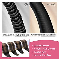 Wennalife Tape In Hair Extensions Human Hair Balayage Dark Brown Mixed Chestnut Brown Tape In Extensions 10Pcs 30G 24 Inch Remy