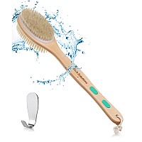 Slick Shower Brush Double Sided Shower Brush Back Scrubber Bath Brush Back Brush Back Brush Long Handle For Shower Shower