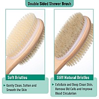 Slick Shower Brush Double Sided Shower Brush Back Scrubber Bath Brush Back Brush Back Brush Long Handle For Shower Shower