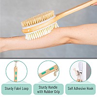 Slick Shower Brush Double Sided Shower Brush Back Scrubber Bath Brush Back Brush Back Brush Long Handle For Shower Shower