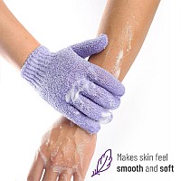 Slick Exfoliating Gloves 4 Pcs Skin Exfoliator For Body Shower Gloves Scrub Gloves Exfoliating Exfoliating Body Scrub Glov