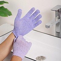 Slick Exfoliating Gloves 4 Pcs Skin Exfoliator For Body Shower Gloves Scrub Gloves Exfoliating Exfoliating Body Scrub Glov