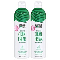 Not Your Mothers Clean Freak Refreshing Jumbo Dry Shampoo 2Pack 12 Oz Instantly Refreshes Hair Between Washes Fresh Ci