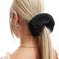 Artilady Silk Hair Scrunchies 12 Pack Large Pleated Slip Silk Scrunchies For Women Elastic And Soft Cute Hair Ties No Damage G