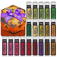 Yopela 19 Pack Halloween Natural Lip Balm Bulk With Vitamin E And Coconut Oil Lip Care Set Moisturizing Soothing And Repairi