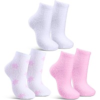 Tarpop 3 Pairs Aloe Socks Moisturizing Spa Socks For Dry Cracked Feet Infused Socks Gel Sleeping Fuzzy Socks Lotion Socks Gift F