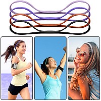 Duufin 20 Pieces Elastic Sport Headbands For Women Men Girls Non Slip Workout Headband Colorful Thin Elastic Headbands 13 Color