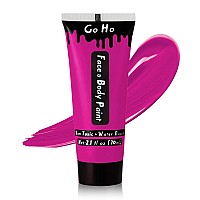 Go Ho Dark Hot Pink Body Paint Washable237 Oz70 Mlwater Based Cream Hot Pink Face Paintpink Face Body Paint For Sfx Cospla