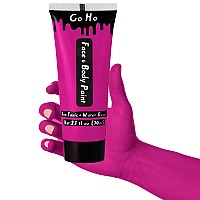 Go Ho Dark Hot Pink Body Paint Washable237 Oz70 Mlwater Based Cream Hot Pink Face Paintpink Face Body Paint For Sfx Cospla