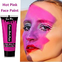 Go Ho Dark Hot Pink Body Paint Washable237 Oz70 Mlwater Based Cream Hot Pink Face Paintpink Face Body Paint For Sfx Cospla