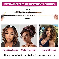 Short Crochet Hair For Black Women 8 Bundles Passion Twist Hair 8 Inch Curly Crochet Hair Kinky Crochet Hair Curly Braiding Hair