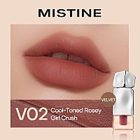 Mistine Makeup Velvet Lip Gloss Matte Lip Cream Liquid Lipstick Softening With Hyaluronic Acid Lip Tint Nonsticky Lightweight