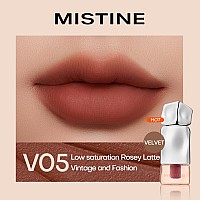 Mistine Makeup Velvet Lip Gloss Matte Lip Cream Liquid Lipstick Softening With Hyaluronic Acid Lip Tint Nonsticky Lightweight