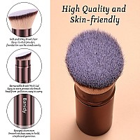 Makeup Brush Kabuki Face Brushes Retractable Travel Blush Kabuki Brush Portable Flawless For Foundation Powder Blush Bronzer