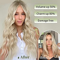 Kookastyle Invisible Wire Hair Extensions With Transparent Headband Adjustable Size 4 Secure Clips Long Wavy Secret Wire Hairpie