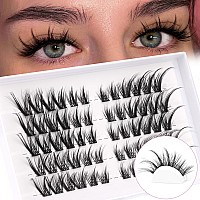 Cat Eye Lash Clusters Eyelash Extension Wispy Individual Lashes Fox Eye Diy Lash Extension Eyelash Clusters Lashes Natural Look