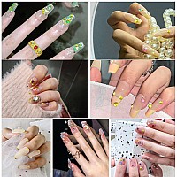 Beadsland 288Pcs Flat Back Crystal Rhinestones Round Gems For Nail Art And Craft Glue Fixlemon Yellowss347173Mm