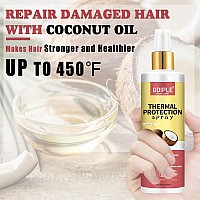 Keratin Protein Serum With Antifrizz Control Hair Repair And Thermal Protection Coconut Formula For Dyefree Benefit Treatme