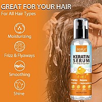 Keratin Protein Serum With Antifrizz Control Hair Repair And Thermal Protection Coconut Formula For Dyefree Benefit Treatme