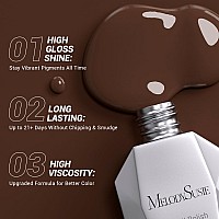 Melodysusie Thick Brown Gel Nail Polish05Fl Oz Americano Brown Nails Soak Off Uv Led Caramel Coffee Brown Gel Polish Gift For