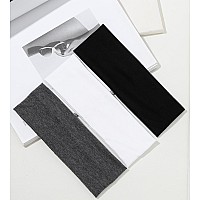 Black Womens Nonslip Elastic Cloth Headbands Fashion Hair Accessories 9 Pack