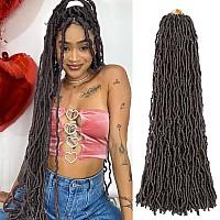 Faux Locs Crochet Hair Soft Locs 30 Inch 6 Packs Long Pre Looped Crochet Locs Goddess Locs Crochet Hair For Black Women Braiding