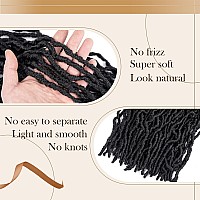 Faux Locs Crochet Hair Soft Locs 24 Inch 7 Packs Pre Looped Crochet Locs Goddess Locs Crochet Hair For Black Women Braiding Hair