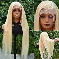 Clickiss 613 13X4 Lace Front Wig Human Hair 180 Density 613 Lace Front Wig Human Hair Straight 613 Hd Lace Frontal Wig 28 Inch