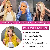 Clickiss 613 13X4 Lace Front Wig Human Hair 180 Density 613 Lace Front Wig Human Hair Straight 613 Hd Lace Frontal Wig 28 Inch