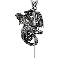 Haquil Viking Dragon Hairpin Punk Gothic Vintage Design Barette For Men Womens Fashion Jewelry Gift