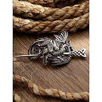 Haquil Viking Dragon Hairpin Punk Gothic Vintage Design Barette For Men Womens Fashion Jewelry Gift