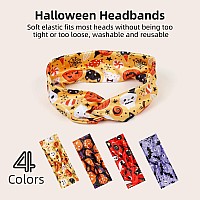 Aktvshow Headbands For Women Knotted Headband Elastic Head Bands Womens Hair Band Nonslip Turban Printed Stylish Sport Sweat H