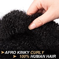 Daixi 100 Real Human Hair Afro Kinkys Bulk 6 Inch 1 Packs 50G For Dreadlock Extensions Create Repair And Extend Handmade Perma