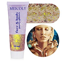 Meicoly Chameleon Gold Body Glitterchunky Glitter Face Paintcolor Changing Mermaid Face Glitter Gelholographic Glitter Sequin