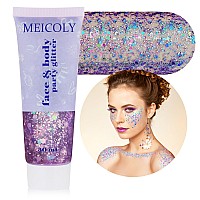 Meicoly Chameleon Purple Body Glitterchunky Glitter Face Paintcolor Changing Mermaid Face Glitter Gelholographic Glitter Sequ