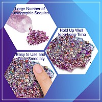 Meicoly Chameleon Purple Body Glitterchunky Glitter Face Paintcolor Changing Mermaid Face Glitter Gelholographic Glitter Sequ