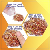 Meicoly Chameleon Sunset Red Body Glitterchunky Glitter Paintcolor Changing Mermaid Face Glitter Gelholographic Glitter Sequi